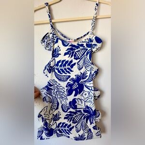 FARM RIO RIVER NATURE MINI DRESS LYCRA COVERUP